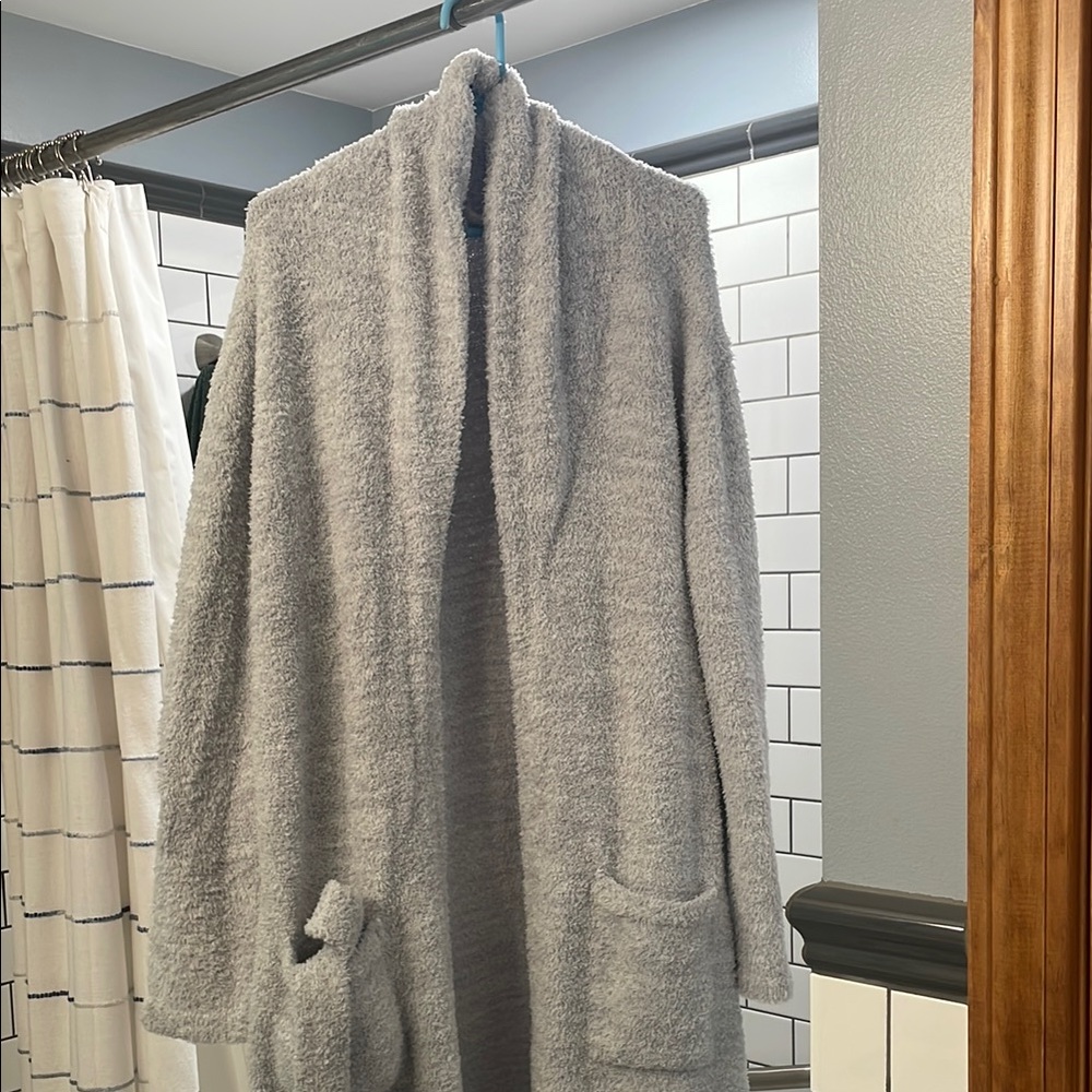 Barefoot Dreams Cozy Gray Robe Luxurious Sleepwear